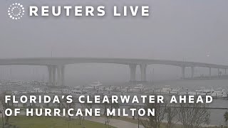 LIVE View of Clearwater as Hurricane Milton churns toward Floridas west coast [upl. by Wein]