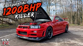 THE FINAL BOSS 1200BHP SEQUENTIAL NISSAN SKYLINE R34 GTR [upl. by Armington]