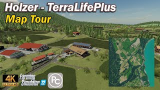 Holzer  TerraLife Plus  Map Tour  Farming Simulator 22 [upl. by Redneval]