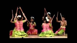 Kolattam Folk Dance by students at 5th Annual Concert of Aradhana School of Dancing [upl. by Damiano]