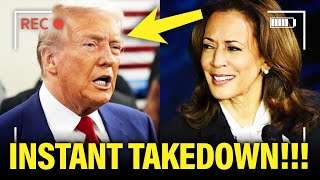 Trump posts UNHINGED THREAT gets WRECKED by Kamala live on FOX [upl. by Ynohtnad]