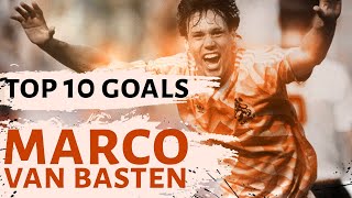 Marco van Basten  Top 10 goals  The Swan of Utrecht [upl. by Mercier]