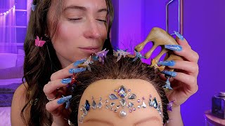 ASMR  Sleepy Scalp Massage Hair Brushing Scratching Treatment [upl. by Priscella593]