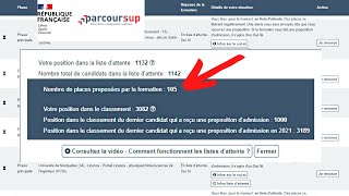 liste dattente comment ça marche comment savoir si vous avez une chance Parcoursup admission ibra [upl. by Ecilef446]