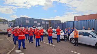 Coronation paradememorial Rutherglen Bluebell flute band accompanied  Pride of the North fb 2023 [upl. by Nadual323]