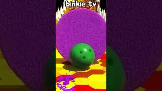 Binkie TV  Kinetic Sand Bowling  Kids Fun [upl. by Akamaozu728]