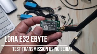 Testing Lora Transmission of E32 Ebyte Using Serial to USB with Hercules or RealTerm Application [upl. by Amick105]