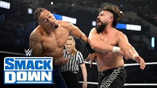 Andrade vs Carmelo Hayes SmackDown highlights July 19 2024 [upl. by Euqirdor]