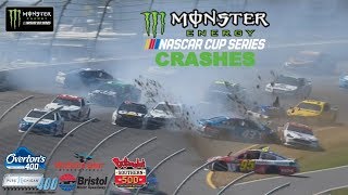 2017 NASCAR Cup Crashes Pocono Darlington [upl. by Stricklan]