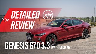 Genesis G70 33T Ultimate Sport Detailed review POV [upl. by Heppman]