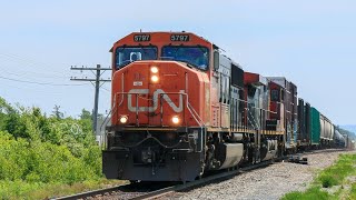 CN 507 Passes Through Belmont On A Scalding Hot Day [upl. by Cirillo]