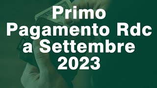 Primo Pagamento Reddito di cittadinanza Settembre 2023 [upl. by Gebler]