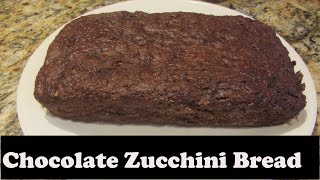 Vegetarian Vegan Chocolate Zucchini Bread Recipe [upl. by Chlo]