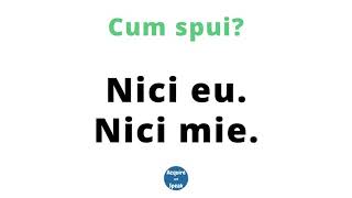 Cum spui “nici eu” sau “nici mie” în Engleză CONSTRUCȚII  INVATA ENGLEZA [upl. by Terry]