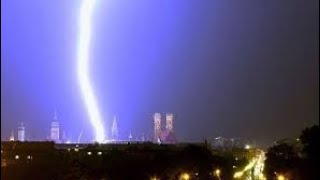 Close Lightning Strike Compilation [upl. by Hecht749]