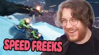 Flash and friends play Warhammer 40000 Speed Freeks [upl. by Ahtnama]