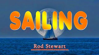 SAILING  karaoke version  popularized by ROD STEWART [upl. by Hsiekal999]