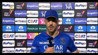 Faf du Plessis post match Presentation todayFaf du Plessis post match interview after win [upl. by Vezza]