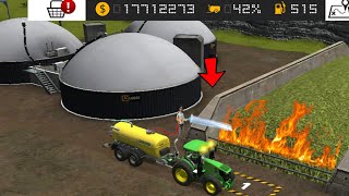 Biogas plant fire Blast in fs 16 I Farming Simulator 16 I Gameplay Timelapse [upl. by Karlie]