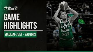 Siauliai7bet  Zalgiris  Game Highlights  20220107 [upl. by Mahau678]