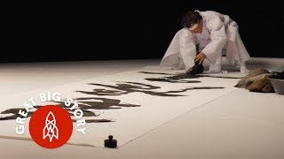 This Korean Calligraphy Artist Creates LargeScale Works of Art [upl. by Nylatsyrk326]