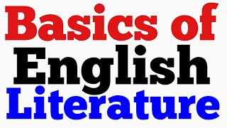 Basics of English Literature  English Literrature  Literature  History of English Literature [upl. by Crandall758]