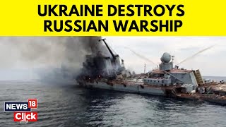 Russian Warship Destroyed In Ukrainian Attack On Crimea  Russia Ukraien War  English News  N18V [upl. by Hagai]