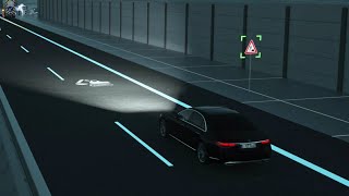 All New Mercedes S Class  Digital Light explained [upl. by Innavoeg]