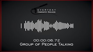 Group of People Talking  HQ Sound Effect [upl. by Aliab]