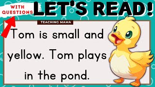 LETS READ  READING COMPREHENSION  PRACTICE READING ENGLISH FOR KIDS  TEACHING MAMA [upl. by Loesceke]