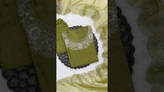 Beautiful silver zardozi dola silk kurti set  kurta set haul shorts kurti fashion partywear yt [upl. by Eiznyl]