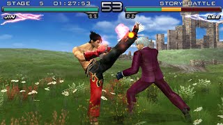 TAS Tekken 5  Dark Resurrection  Jin Kazama PSP [upl. by Egroj364]