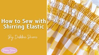 How to sew elastic shirring sewing technique [upl. by Guillemette]