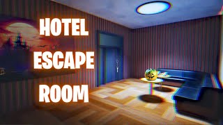 HOTEL ESCAPE ROOM All Levels FORTNITE [upl. by Nivlad]