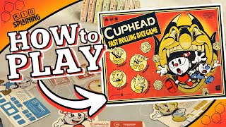 How to Play Cuphead Fast Rolling Dice Game  Cuphead Board Game [upl. by Nuahsal]