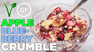 Classic Apple amp Blueberry Crumble Pie  Gluten Free Homemade and Tasty Recipes [upl. by Dyol]