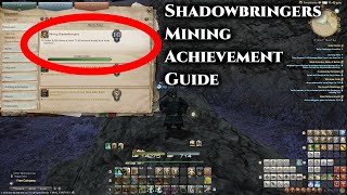 FFXIV Shadowbringers Mining Achievement Guide [upl. by Ahsinrats311]