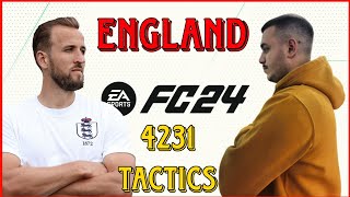 ENGLAND  4231 FORMATION CUSTOM TACTICS amp PLAYER INSTRUCTIONS FC 24 [upl. by Morven418]