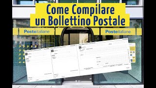 Come Compilare un Bollettino Postale  Tutorial di Compilazione [upl. by Elmo81]