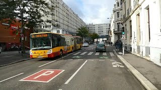 Trajet de la ligne bus Soléa Mulhouse C6 Carrefour  Collines Ikéa [upl. by Stambaugh]