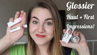 Chatty Glossier Haul amp First Impressions  COUPON CODE  Megan Acuna [upl. by Nitsreik]