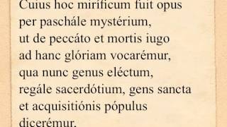 Præfatio I de dominicis «per annum» sollemnis [upl. by Sharman]