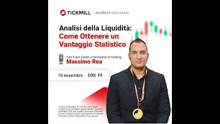 Analisi della liquidità  Massimo Rea con Tickmill [upl. by Ahsinom]