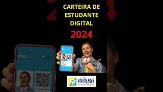 Como Solicitar a Carteira de Estudante Digital 2024  Meia Entrada [upl. by Leciram]