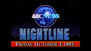 ABC News Nightline Friday October 2 1992 [upl. by Ardyth]