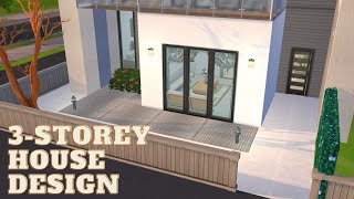 Three Storey House Design Speed Build  The Sims Mobile [upl. by Florrie]