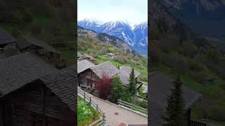 Альбинен  вымирающая деревня Швейцарии 🇨🇭 Albinen Switzerland short swissvillage beautiful [upl. by Eannej]