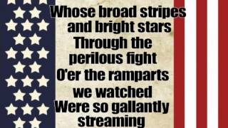 Star Spangled Banner with Lyrics [upl. by Nella]