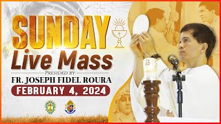 SUNDAY FILIPINO MASS TODAY LIVE II FEBRUARY 4 2024 II FR JOSEPH FIDEL ROURA [upl. by Asirap597]