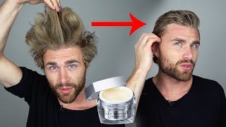 Haarstyling TUTORIAL für Männer mit LUXUSHAARWACHS quotFriedrichquot 💯 [upl. by Suoicerpal]